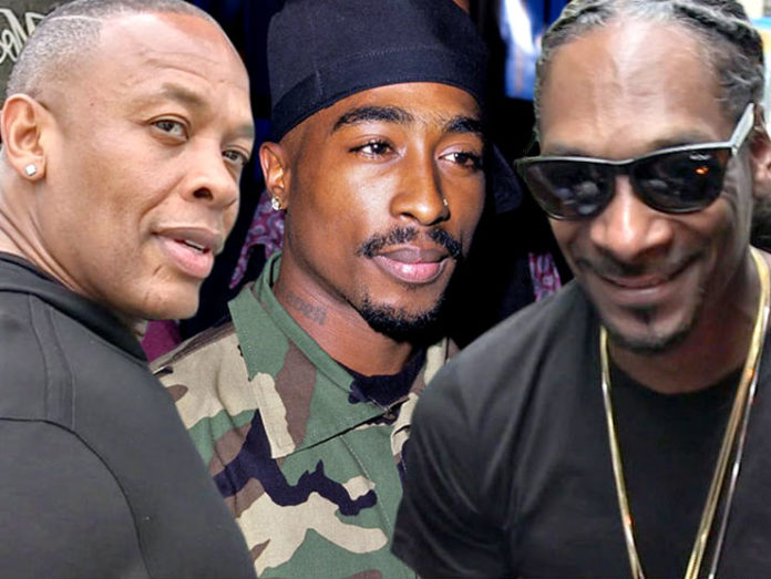 dre_tupac_snoop Snoop Dogg will induct his late companion Tupac Shakur into the Rock and Roll Hall of Fame on April 7 in Brooklyn, Rolling Stone reports.