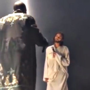 Kanye West mocks Jesus again on his "yeezus" tour
