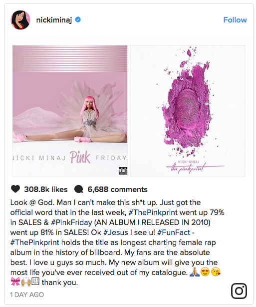 Nicki Minaj Jubilates