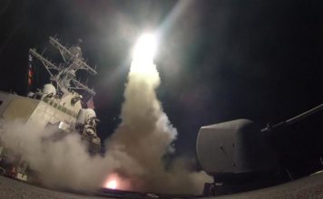 The U.S. military fired a torrent of rockets into Syria early Friday morning in retaliation for the chemical weapons.