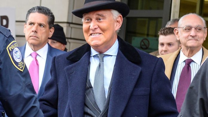 Former Trump campaign adviser Roger Stone departs following sentencing at U.S. District Court in Washington A judge, Amy Berman Jackson has, has sentenced the former campaign adviser of president Trump to 40 months in prison