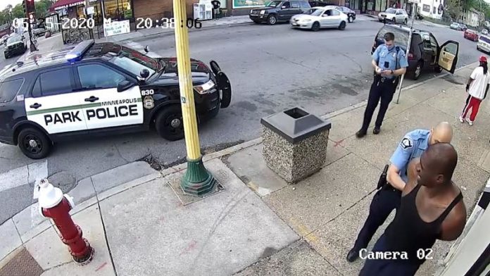 George Floyd died from asphyxiation, as a white police officer pressed George's neck down to the ground with his knee George Floyd died from asphyxiation, as a white police officer pressed George's neck down to the ground with his knee