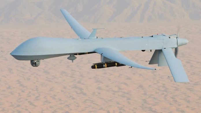 Two drones were shot down over an Iraqi airbase housing US troops and Iraqi and coalition forces on Sunday, the Iraqi military said in a statement
